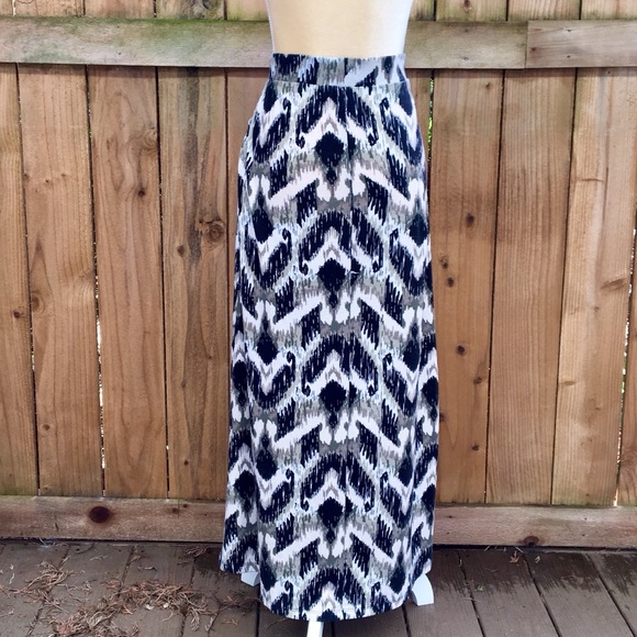 Living Doll Los Angeles Abstract Maxi Skirt EUC - Picture 3 of 8